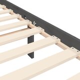  Okvir za krevet s uzglavljem sivi 200 x 200 cm od masivnog drva | shoptok.hr