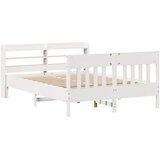 vidaXL Okvir kreveta bez madraca bijeli 140x200 cm od masivne borovine | shoptok.hr