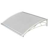 Nadstrešnica Za Vrata 82x120cm Bela Baza Ploča Providna 6mm | Eponuda.com