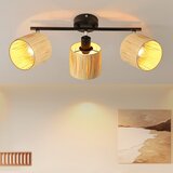 Nettlife Stropna svetilka s 3 plameni, E14, naravno črna, papirnata, za dnevno sobo, (22116747) | Shoptok.si