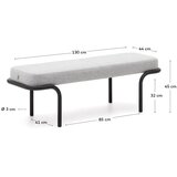 Kave Home Svetlo siva klop Compo – | Shoptok.si