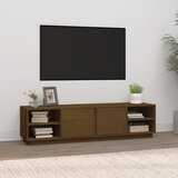 vidaXL TV omarica medeno rjava 156x40x40 cm trdna borovina Cene