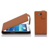 Cadorabo Ohišje, združljivo z Samsung Galaxy EXPRESS 2 v sedlo rjave barve - Zaščitni ovitek v obliki flipa iz teksturiranega umetnega usnja, (20559379) | Shoptok.si