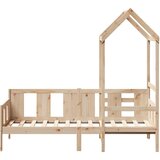  Dnevni krevet s krovom bez madraca 80 x 200 cm masivno drvo | Eponuda.com