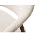 Unique Furniture Krem blagovaonske stolice u setu s naslonima za ruke 2 kom od punog hrasta Elk – | shoptok.hr