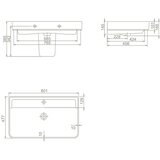 Sapho Bel keramičen umivalnik 80x48 cm Gali – | Shoptok.si