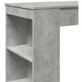 vidaXL Barski stol s držačima boja betona 95x47x103,5 cm drveni | shoptok.hr