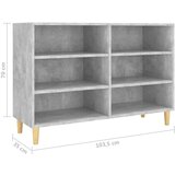  Komoda betonsko siva 103,5x35x70 cm iverna plošča, (20656355) | Shoptok.si