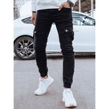 DStreet Spodnie męskie jeansowe bojówki czarne | Shoptok.si