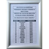 Teh Tel TEHTEL Ram za spisak stanara A4 | Eponuda.com