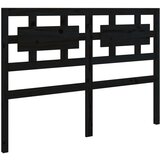  Posteljni okvir črn iz trdnega lesa 140x190 cm, (20684925) | Shoptok.si