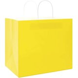  Papirnate vrečke 250 kosov z ročaji rumena 32x22x28 cm, (5000160955) | Shoptok.si