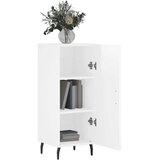 vidaXL Komoda visok sijaj bela 34,5x34x90 cm inženirski les | Shoptok.si