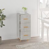  Komoda siva boja betona 34,5x34x90 cm od konstruiranog drva Slike