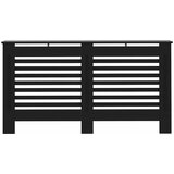 Pokrov za radijator crni 152 x 19 x 81,5 cm MDF | shoptok.hr