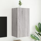vidaXL Zidni TV ormarić s LED svjetlima boja hrasta 40 5x35x80 cm Cijene