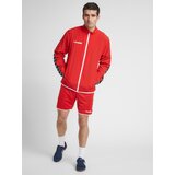 Hummel Športna jakna 'Authentic' temno siva / rdeča / črna / bela | Shoptok.si