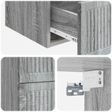  Stenski nočni omarici 2 pcs Siva Sonoma 33 x 34,5 x 40 cm, (5000210036) | Shoptok.si