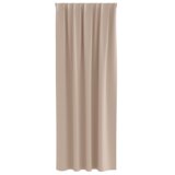 vidaXL Zavjese sa zavjesama 2 pcs Sivo-smeđa 260 x 140 cm Poliester | shoptok.hr