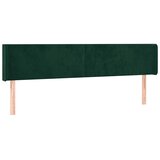  LED uzglavlje tamnozeleno 163x16x78/88 cm baršunasto | shoptok.hr