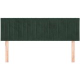  Posteljno vzglavje 2 kosa temno zeleno 72x5x78/88 cm žamet, (20933240) | Shoptok.si