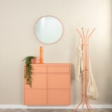 Spinder Design Rožnato-oranžna kovinska omarica za čevlje Billy – | Shoptok.si