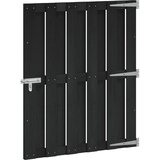  Vrtna vrata 100 x 112 cm WPC i aluminij Crna | Eponuda.ba