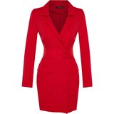 Trendyol Mini Button Detailed Woven Dress With A Belt | Shoptok.si