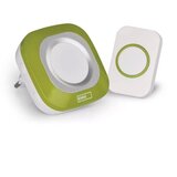  Bežično zvono za utičnicu 230V + 1xCR2032 IP44 zelena | Eponuda.com