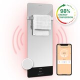 Klarstein Hot Spot Crystal Reflect Smart, infracrveni grijač, 850 W, aplikacija, tajmer, ogledalo | shoptok.hr