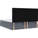  Okvir kreveta s madracima tamnosivi 180x200cm baršunasti | shoptok.hr