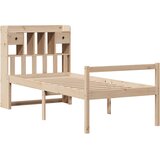  s regalom za knjige bez madraca 90x190 cm od borovine | shoptok.hr