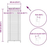  Žaluzine krem boje 60 x 100 cm | shoptok.hr