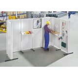ANKE Industrijski sistem predelnih sten, priključni element, širina 760 mm, antracitno siva | Shoptok.si