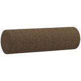  Jastuci 2 kom smeđi Ø 15 x 50 cm od tkanine | shoptok.hr