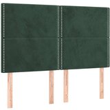  Okvir za krevet s uzglavljem tamnozeleni 140x200 cm baršunasti | shoptok.hr