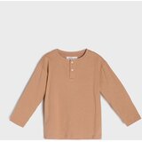 Sinsay Pamučne majice dugih rukava s Henley izrezom 2 pack Slike
