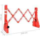 vidaXL Sklopiva prometna barijera crvena 210 x 50 x 105 cm | shoptok.hr