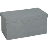 HOMCOM sedežna klop poliester, MDF 76D x 38Š x 38V cm Temno siv, (5000242510) | Shoptok.si