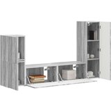  Komplet TV omaric 4 pcs Siva Sonoma Konstruiran les - - Siva - 67.7 - 30 x 31 x 100 cm - 2025-vidaXL-Uvoz_2 | Shoptok.si