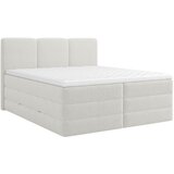 MID.YOU POSTELJA BOXSPRING 180 cm x 200 cm , les, tekstil, leseni material bela | Shoptok.si