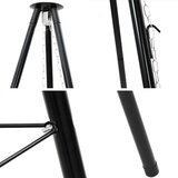  Tripod za logorsku vatru 3 pcs Crna Čelik | shoptok.hr