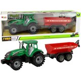  Zeleni traktor sa crvenom prikolicom Fractal | shoptok.hr