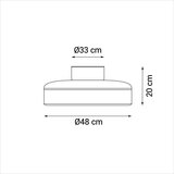 SULION Bela LED stropna svetilka Robotto – | Shoptok.si