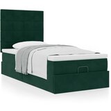  Okvir kreveta s madracima tamnozeleni 90x190cm baršunasti | Eponuda.com