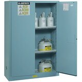 Justrite FM varnostna omara, VxŠxG 1651 x 1092 x 457 mm, ročno zapiranje vrat, za vodi škodljive snovi, rumena | Shoptok.si