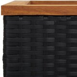  Sadilica crna 40 x 40 x 80 cm od poliratana | shoptok.hr