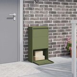  Sandučić za pakete Maslinasto zelena 44 x 22 x 82 cm Čelik | shoptok.hr