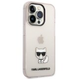 Karl Lagerfeld KLHCP14SCTTRI zaščita ovitek za iphone 14 6.1 prozorno roza - choupette logo | Shoptok.si