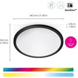 Wiz - LED RGB stropno svetlo SUPERSLIM LED/32W/230V Wi-Fi sa prigušiva crna | Eponuda.com